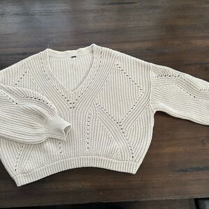 Free People Cream Sweater for Women